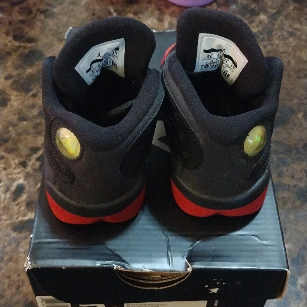 Kids Jordans Sale 🤑Air Jordan 13 Retro BT Dirty Bred Toddler size 5 Shoes - Picture 8 of 10